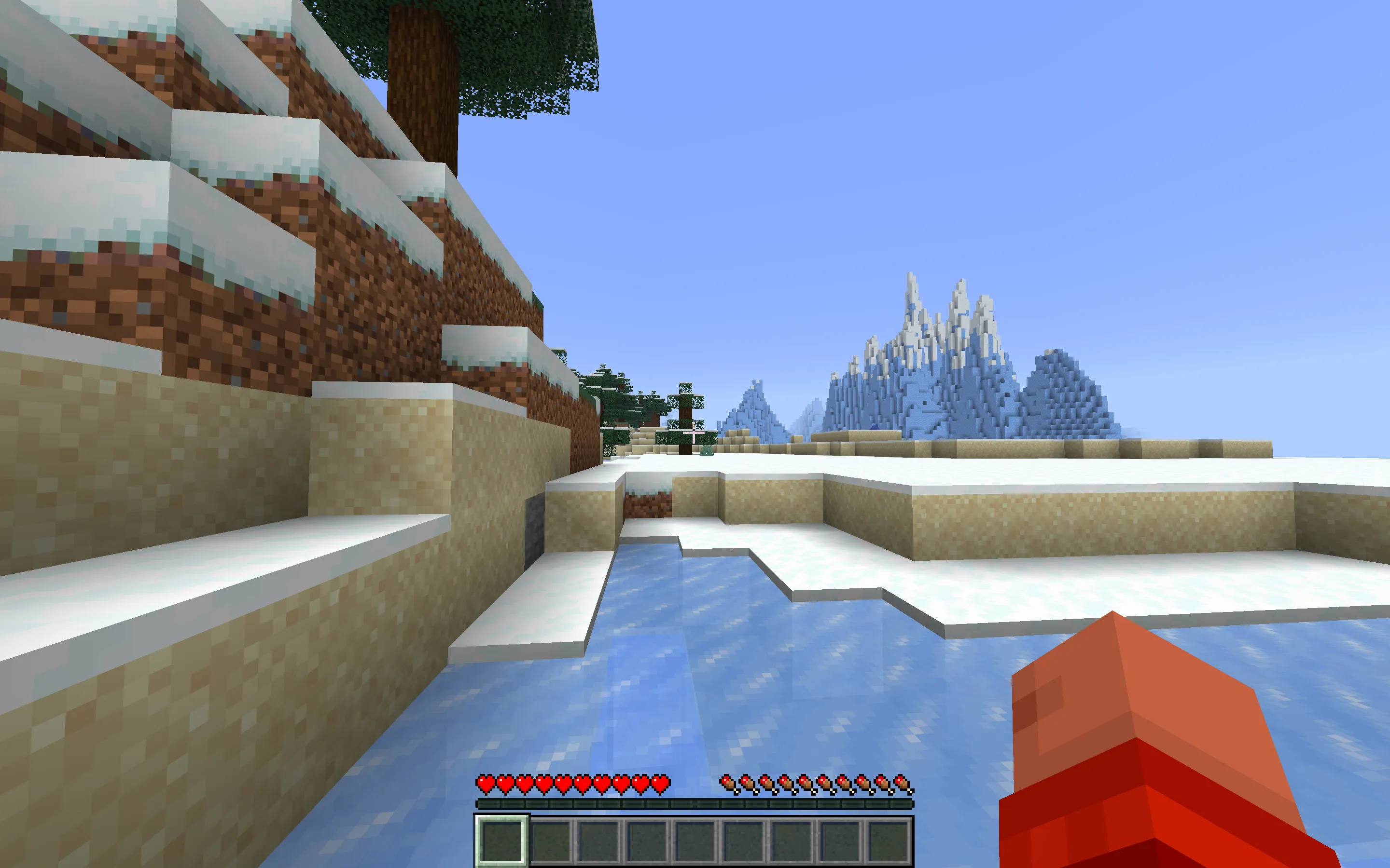 My Minecraft world spawn point. Hello world!