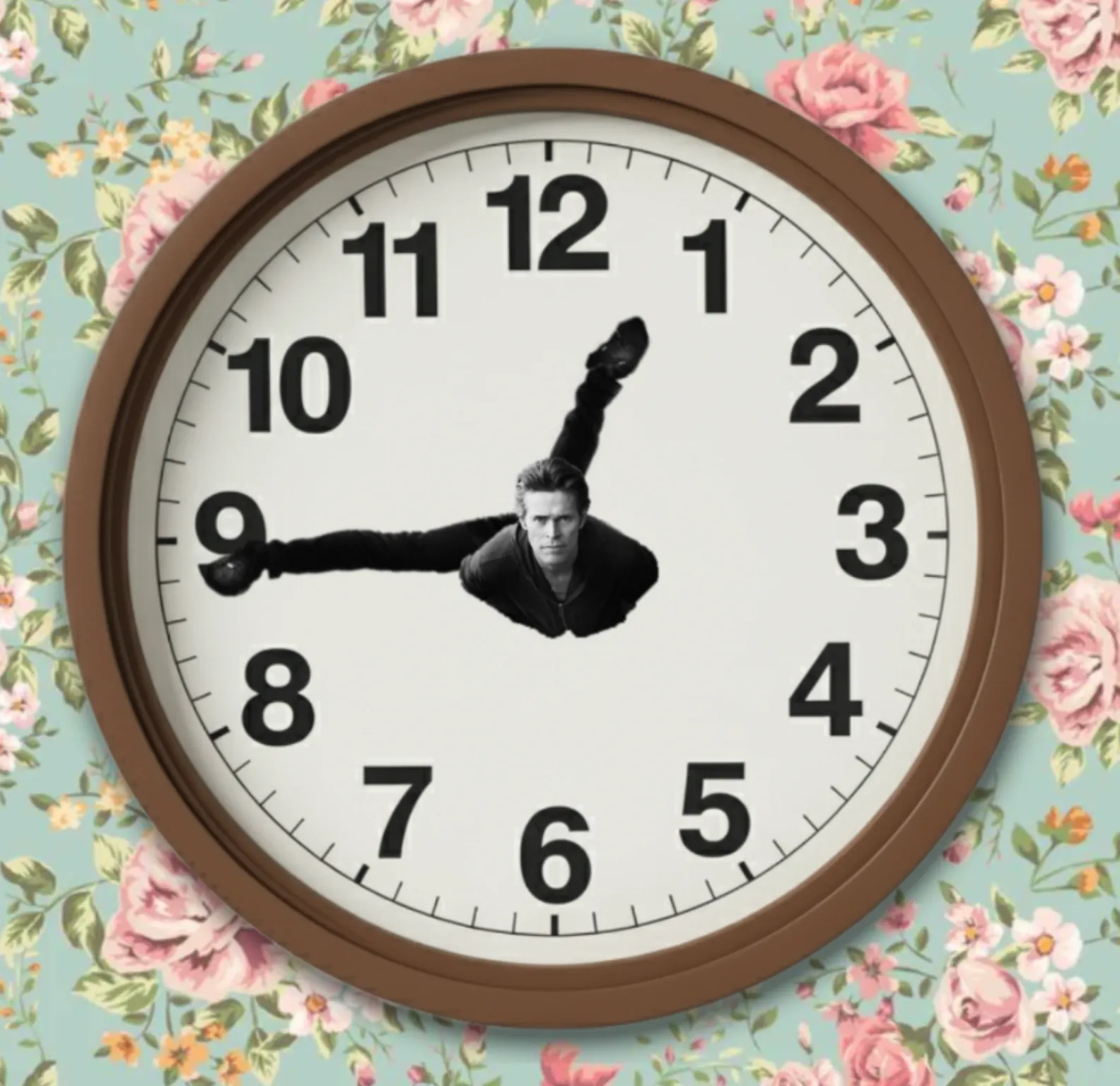 A Willem Dafoe wall clock.